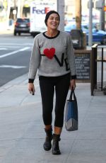 SHARON STONE Out and About in Beverly Hills 04/20/2015