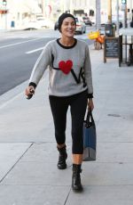 SHARON STONE Out and About in Beverly Hills 04/20/2015