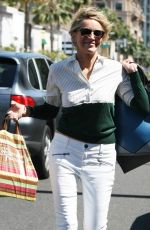 SHARON STONE Out for Lunch in Beverly Hills