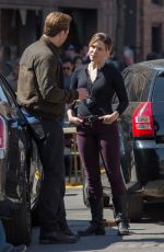 SOPHIA BUSH on the Set of Chicago PD in Chicago