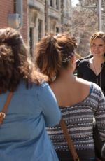 SOPHIA BUSH on the Set of Chicago PD in Chicago
