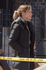 SOPHIA BUSH on the Set of Chicago PD in Chicago