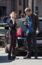 SOPHIA BUSH on the Set of Chicago PD in Chicago