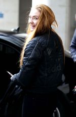 SOPHIE TURNER Arrives at Radio 1 Breakfast Show in London