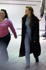 SOPHIE TURNER on the Set of X-men: Apocalypse in Montreal