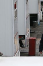 SOPHIE TURNER on the Set of X-men: Apocalypse in Montreal