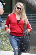 STACY FERGIE FERGUSON Leaves a Park in Brentwood