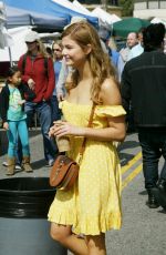 STEFANIE SCOTT Shopping at Farmers Market in Hollywood