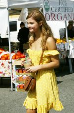 STEFANIE SCOTT Shopping at Farmers Market in Hollywood