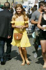 STEFANIE SCOTT Shopping at Farmers Market in Hollywood