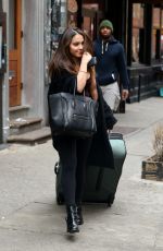 STELLA HUDGENS Out and About in New York 04/14/2015