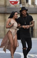 STEPHANIE DAVIS Arrives at Pretty Green Store Launch in Manchester