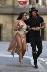 STEPHANIE DAVIS, RHIAN SUGDEN and STEPHANIE WARING at Avalanche Restaurant in Manchester
