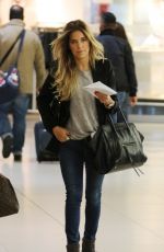 SYLVIE VAB DER VAART at Aiport in Cologne 04/11/2015