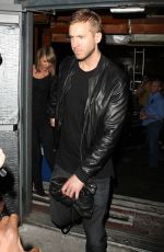 TAYLOR SWIFT and Calvin Harris Night Out in West Hollywood