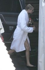 TAYLOR SWIFT on the Set of Bad Blood Music Video in Los Angeles
