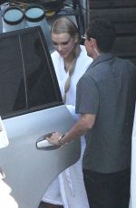 TAYLOR SWIFT on the Set of Bad Blood Music Video in Los Angeles