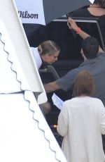 TAYLOR SWIFT on the Set of Bad Blood Music Video in Los Angeles