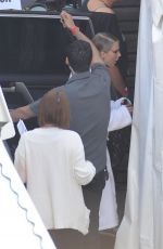TAYLOR SWIFT on the Set of Bad Blood Music Video in Los Angeles
