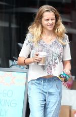 TERESA PALMER Out for Breakfast in Hollywood 04/20/2015