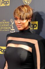 TYRA BANKS at 2015 Daytime Emmy Awards in Burbank