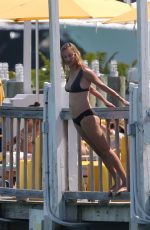 UMA THURMAN in Bikini at a Beach in Miami