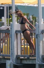 UMA THURMAN in Bikini at a Beach in Miami