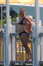 UMA THURMAN in Bikini at a Beach in Miami