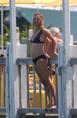 UMA THURMAN in Bikini at a Beach in Miami