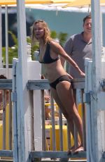 UMA THURMAN in Bikini at a Beach in Miami