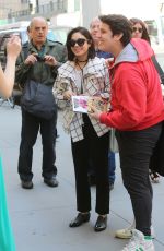 VANESSA HUDGENS Arrives at Neil Simon Theatre in New York 04/22/2015