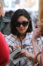 VANESSA HUDGENS Arrives at Neil Simon Theatre in New York 04/22/2015