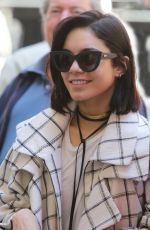 VANESSA HUDGENS Arrives at Neil Simon Theatre in New York 04/22/2015