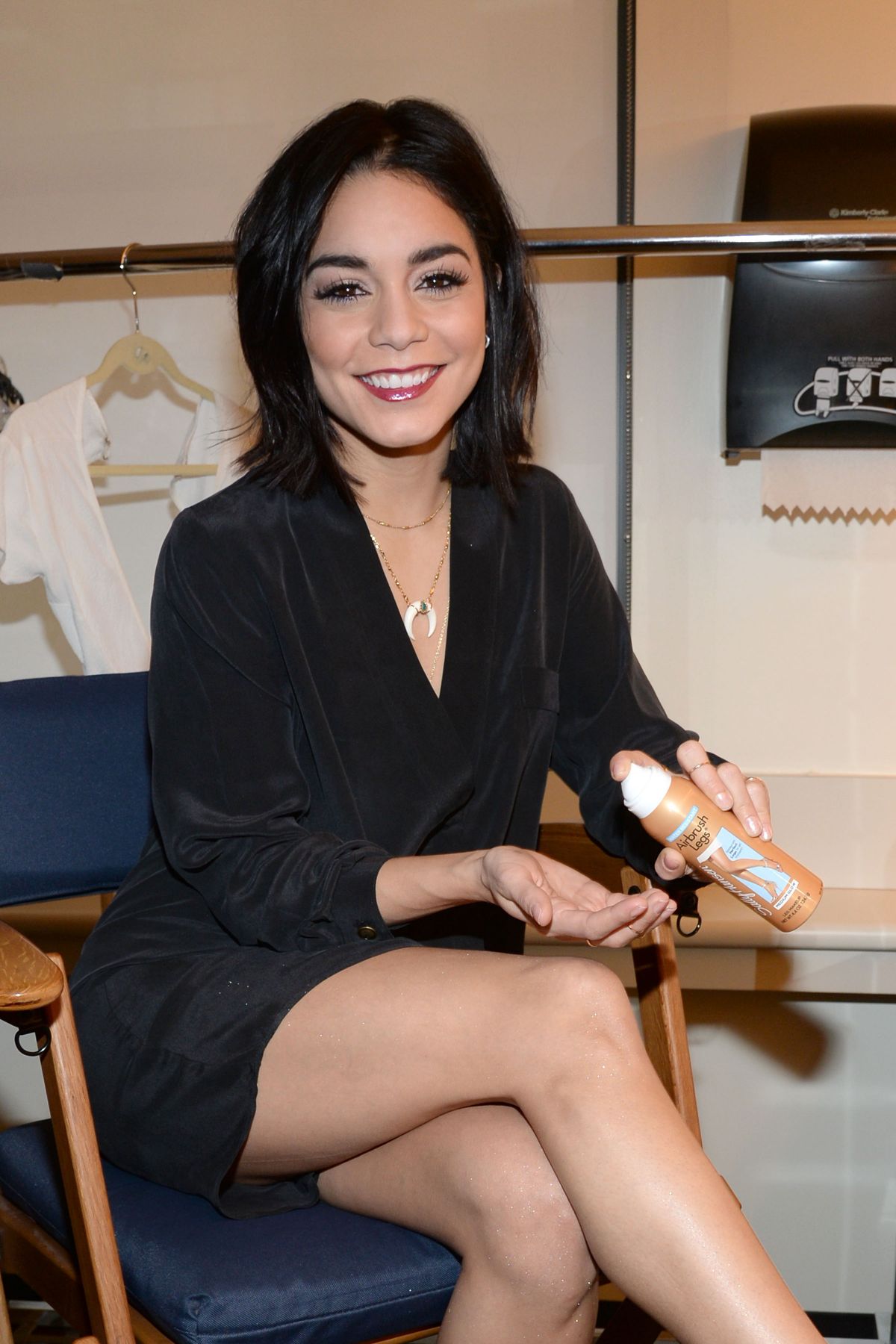 VANESSA HUDGENS in the Backstage at ABC Studios in New York – HawtCelebs1200 x 1800