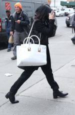 VANESSA HUDGENS Leaves Gemini Beauty Salon in New York