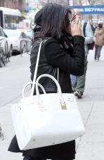 VANESSA HUDGENS Leaves Gemini Beauty Salon in New York