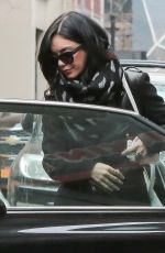 VANESSA HUDGENS Leaves Gemini Beauty Salon in New York