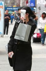 VANESSA HUDGENS Leaves Gemini Beauty Salon in New York