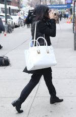 VANESSA HUDGENS Leaves Gemini Beauty Salon in New York