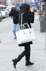VANESSA HUDGENS Leaves Gemini Beauty Salon in New York