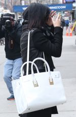 VANESSA HUDGENS Leaves Gemini Beauty Salon in New York