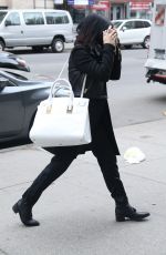 VANESSA HUDGENS Leaves Gemini Beauty Salon in New York