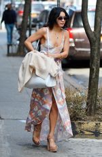 VANESSA HUDGENS Leaves Her Apartment in Soho 04/18/2015
