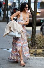 VANESSA HUDGENS Leaves Her Apartment in Soho 04/18/2015