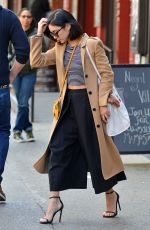 VANESSA HUDGENS Leaves Her Apartment in Soho 04/26/2015