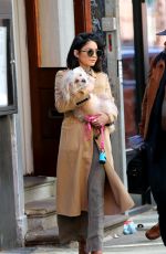 VANESSA HUDGENS Leaves Her Residence in New York 04/24/2015