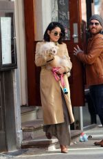 VANESSA HUDGENS Leaves Her Residence in New York 04/24/2015
