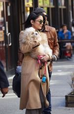 VANESSA HUDGENS Leaves Her Residence in New York 04/24/2015