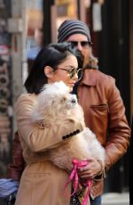 VANESSA HUDGENS Leaves Her Residence in New York 04/24/2015