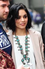VANESSA HUDGENS Outside Her Play Gigi on Broadway in New York